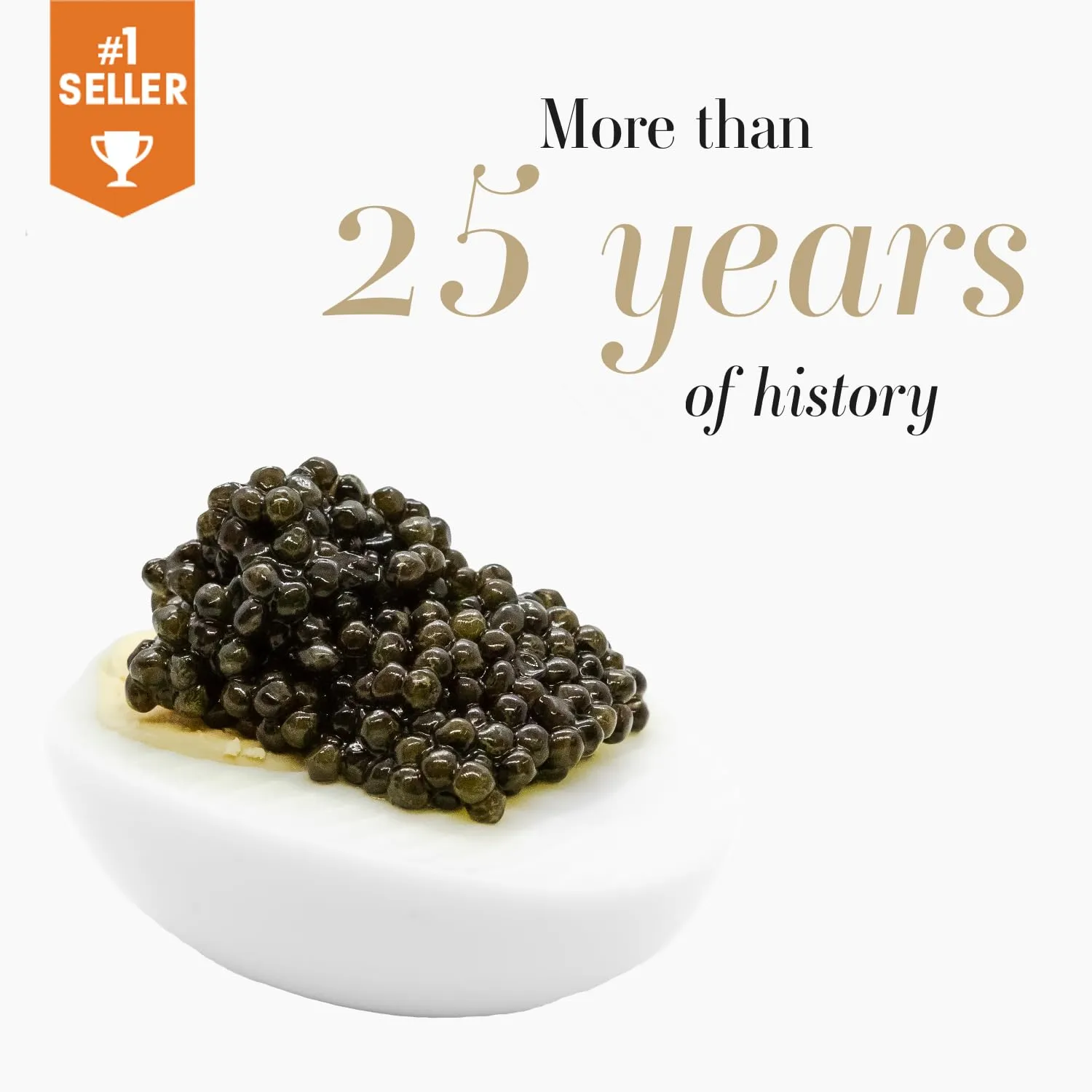 𝐁𝐄𝐒𝐓𝐒𝐄𝐋𝐋𝐄𝐑 - KASPIAN Collection - Premium Osetra Sturgeon Black Caviar - 3.5 oz / 100 g - Premium Black Caviar with Classical Malossol Taste from Sturgeon Black Roe by Caviar d'Eden