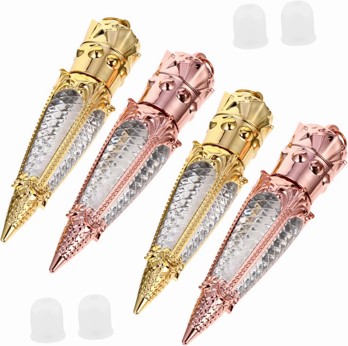 10Pcs Refillable Lip Gloss Tubes Radish Design Lipstick Bottles Empty Lip Gloss Containers for DIY Sealing for Travel and Daily Use