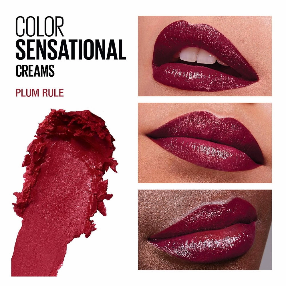 10x Maybelline Color Sensational the Creams Lipstick 4.2g 411 Plum Rule
