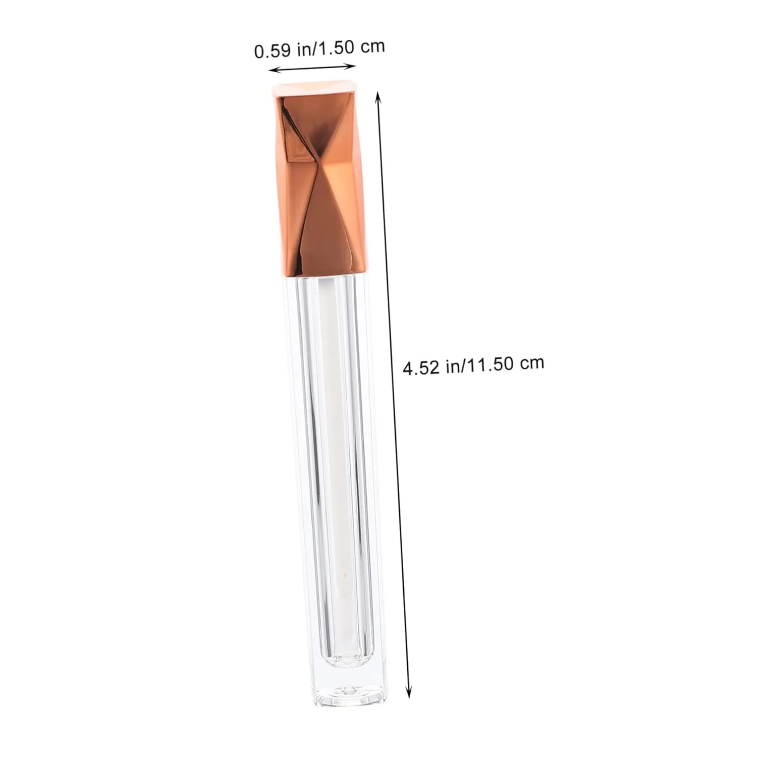 15pcs Tube Lip Gloss Empty Bottles Diy Lip Glaze Containers Brush for Women