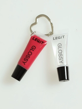 2 Pack Lipgloss Keyring - Coral
