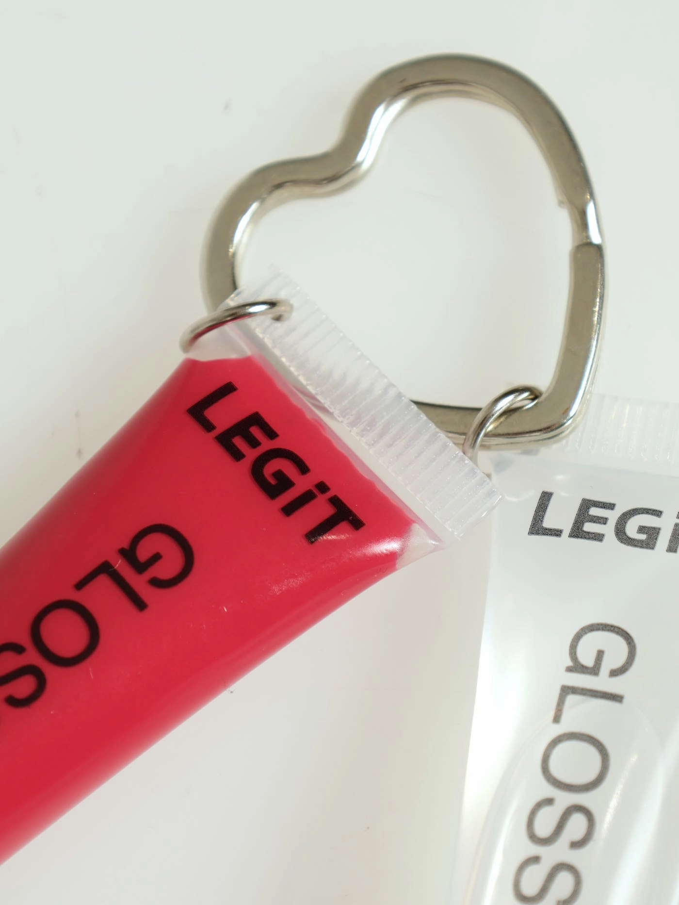 2 Pack Lipgloss Keyring - Coral