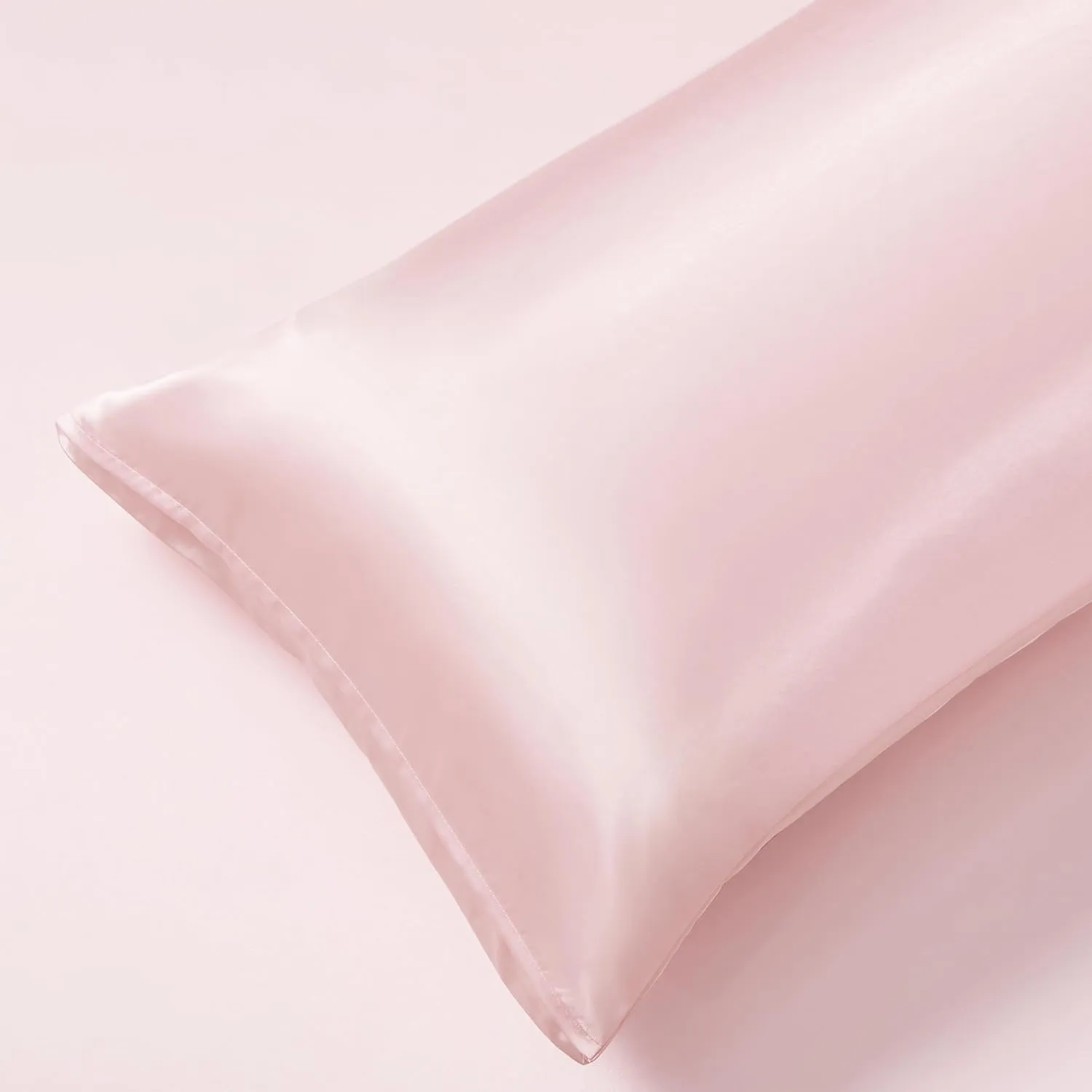 5Pcs Blush Pink Silk Sheets Full Satin Sheets Set Full Size Silky Comforter Bedding Sheets with 1 Satin Flat Sheet,1Deep Pocket Fitted Sheet,3 Pillowcases with Envelope Closure