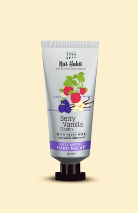 <strong>Berry Vanilla Elastin Hand Malai</strong> <br><i>For Soft, Supple, Baby Touch</i>