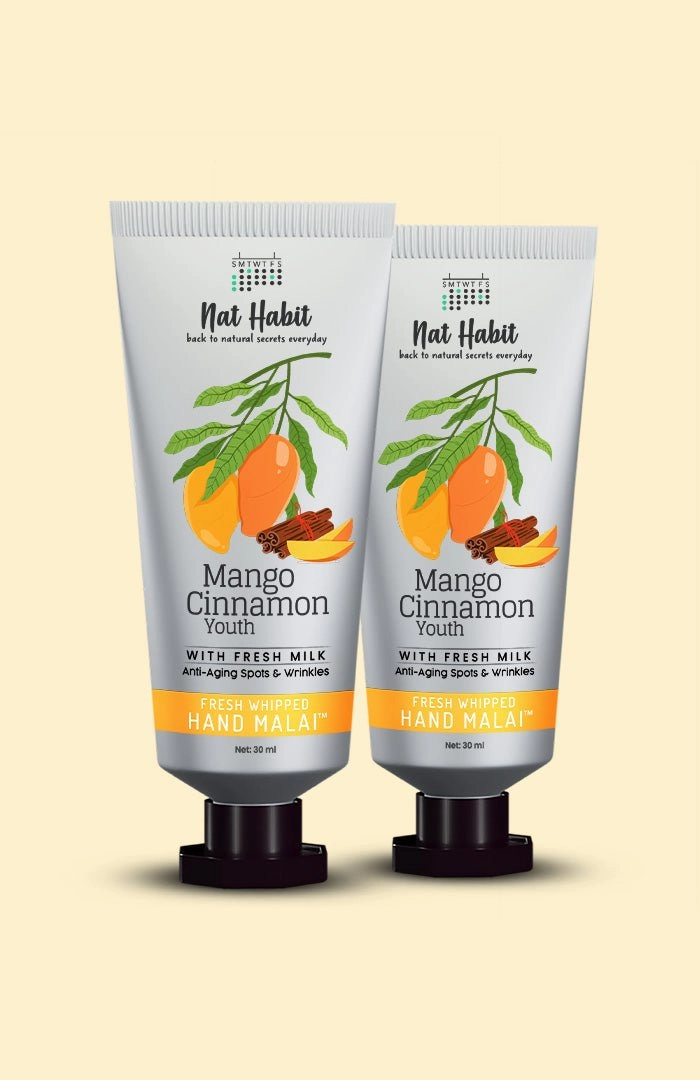 <strong>Mango Cinnamon Youth Hand Malai</strong> <br><i>Anti-Aging Spots & Wrinkles</i>
