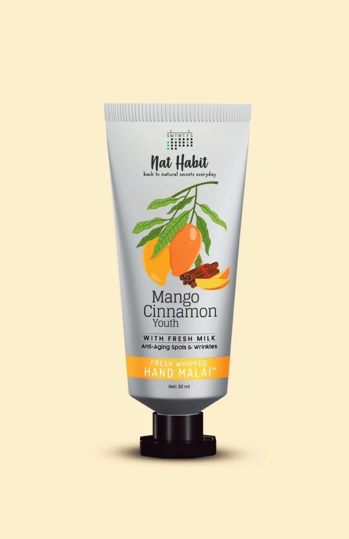 <strong>Mango Cinnamon Youth Hand Malai</strong> <br><i>Anti-Aging Spots & Wrinkles</i>
