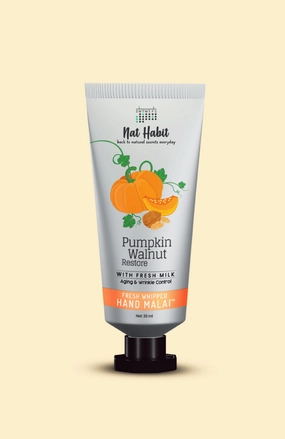 <strong>Pumpkin Walnut Hand Malai</strong> <br><i>Aging & Wrinkle Control</i>
