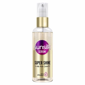/Sun-silk Super Shine Hair Serum For Dry frizzy Hair, Vitamin E Nourishment, 48 hour frizz free, non-sticky, 100ml
