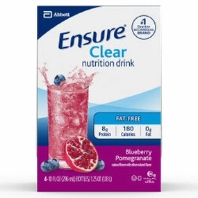 ABBOTT ENSURE CLEAR BLU POM 10OZ 3EA/PK 4PK/CS