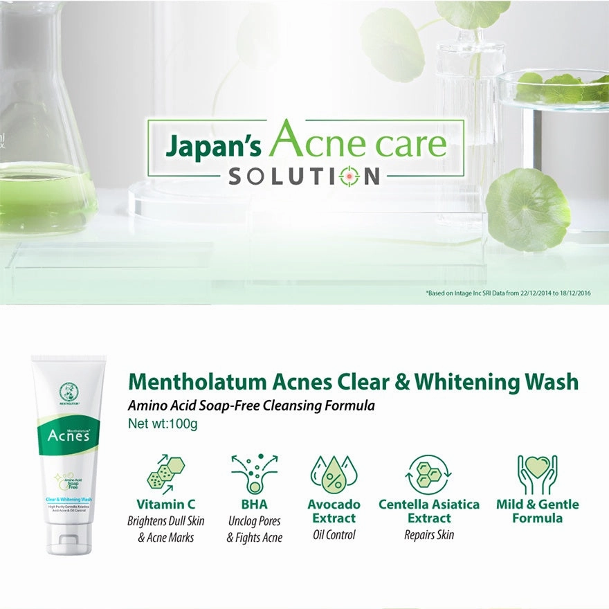 ACNES Clear & White Creamy Wash 100G NEW