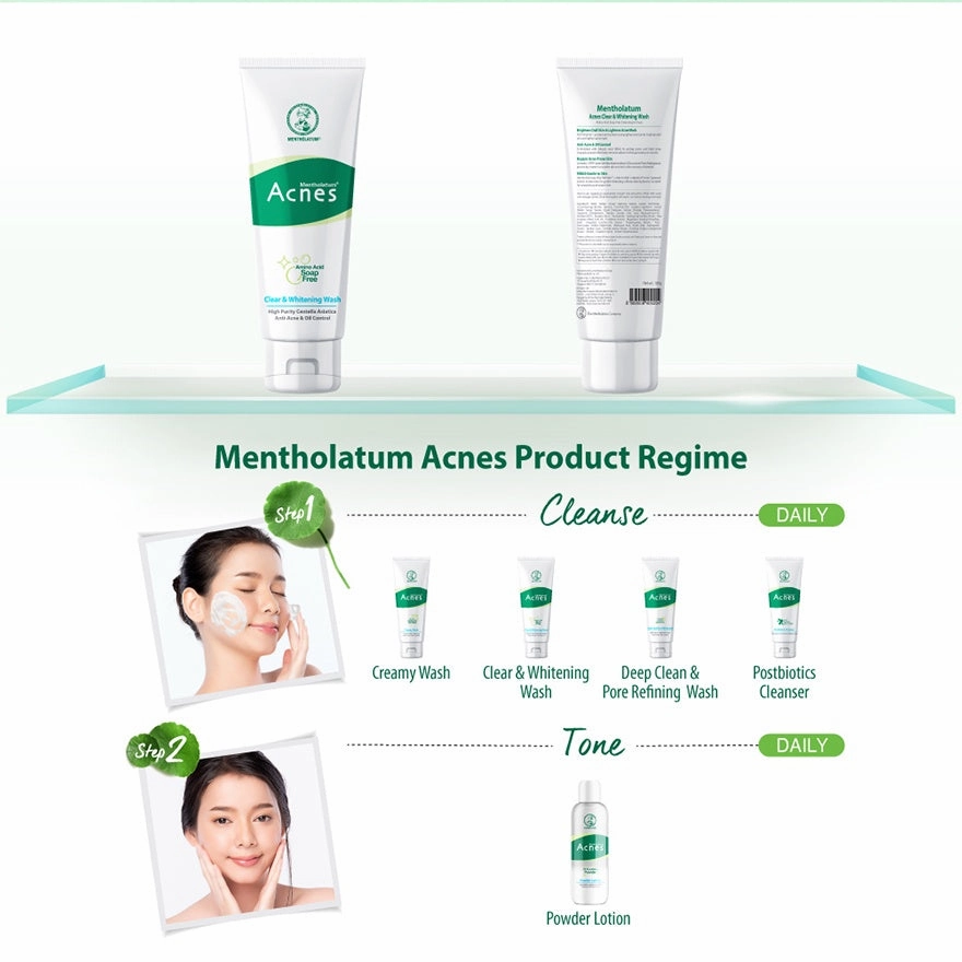 ACNES Clear & White Creamy Wash 100G NEW
