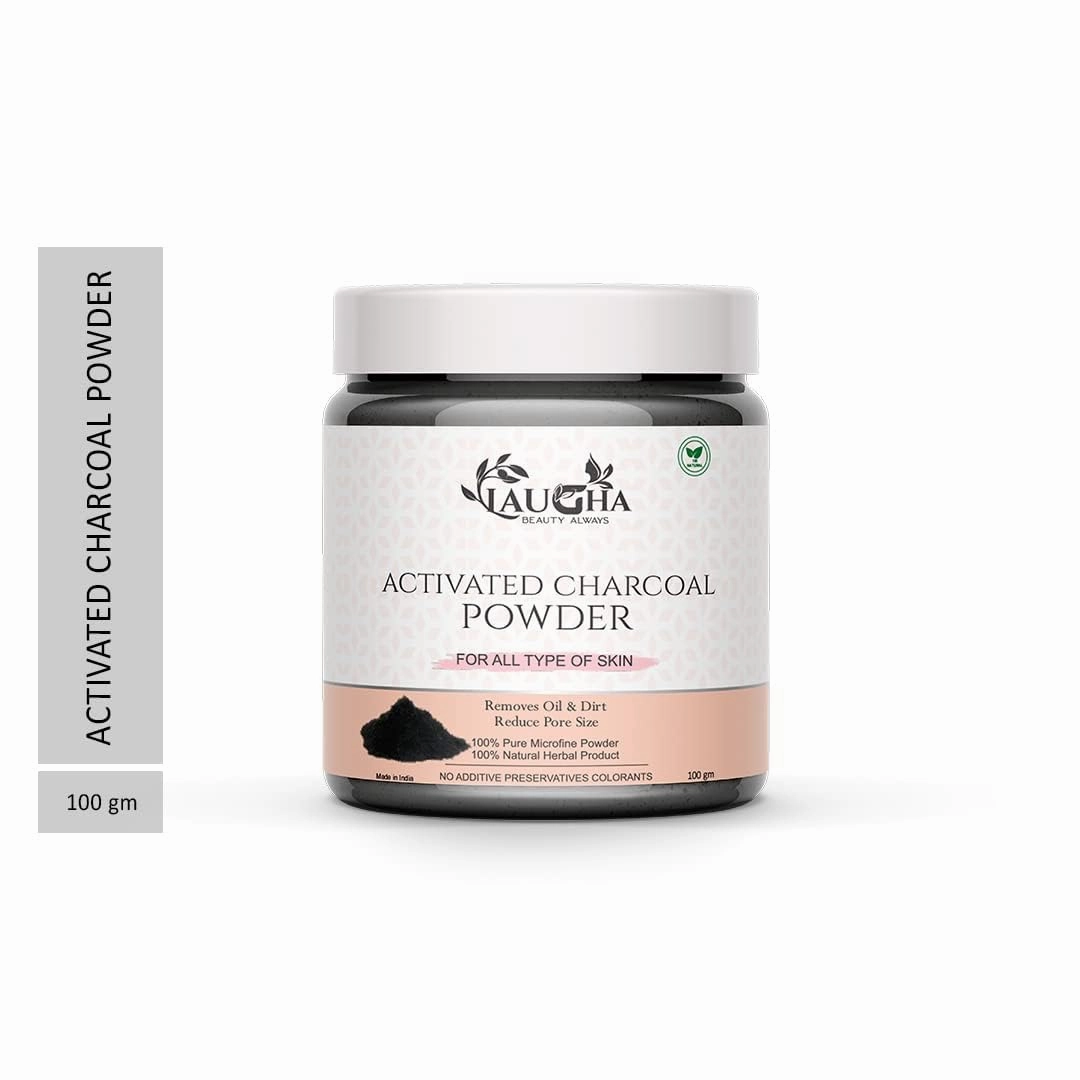 Activated Charcoal Powder For Natural Deep Cleansing, Extra Glowing, Whitening & Brighting Face-Face Pack (Skin & Face Care 100GM (Pack of 1 Jar 100 Gm)