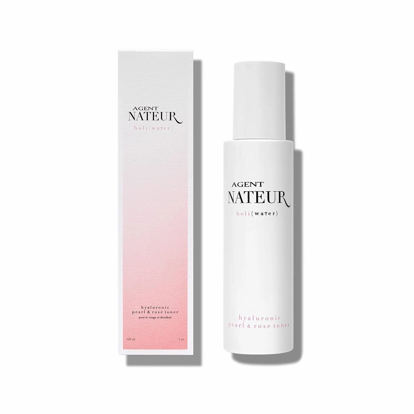 Agent Nateur - holi (water) Natural Pearl   Rose Hyaluronic Essence | Luxury, Non-Toxic Clean Skincare (4 oz | 120 ml)