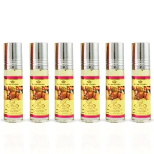 Al-Rehab Fruit - Arabian Perfume Oils For Women 6ML (0.2 OZ) (BOX OF 6) - Long Lasting Concentrated Perfume Oil - Captivating Women's Fragrance With A Creamy, Sweet Blend Of Tropical Fruits