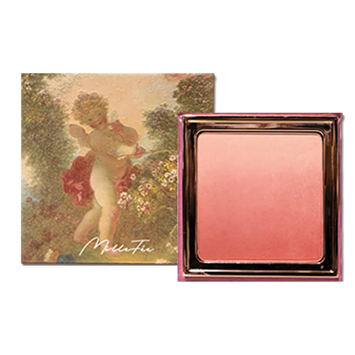 Angel Gradation Blushes 5g Long Wear Shimmer Millefee Powder Palette for Beauty Cheek (03 Love the Sentinel)