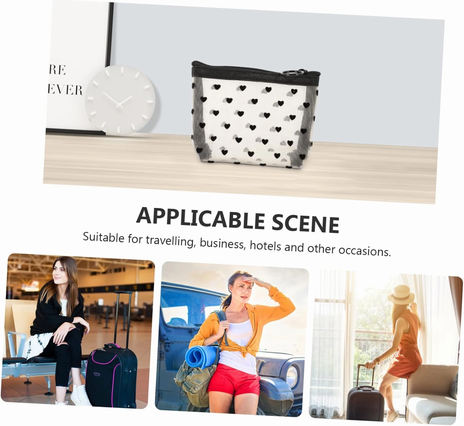Angoily 2 Sets Accessory Portable Cosmetic Multi-Function Makeup Convenient Travel Supply of Outdoor Bags, Beigex4pcs, 12X8.5X3CMx4pcs