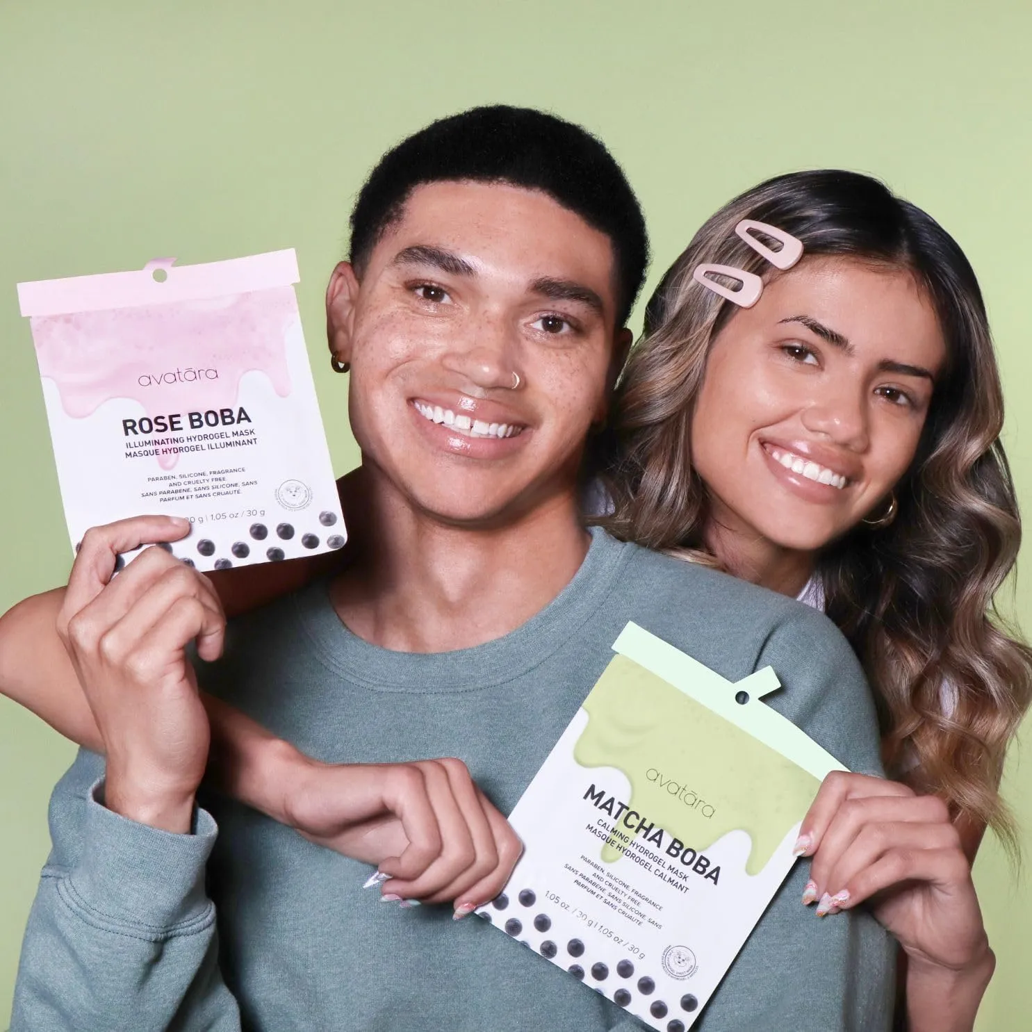 Avatara Sheet Mask Set, Facial Mask Variety Set of 10, Face Mask Skincare with Natural Extracts, Hydrating Face Mask Skin Care Set, Made with Tencel Fibers, All Skin Types, Teen Skincare, 10 Pack