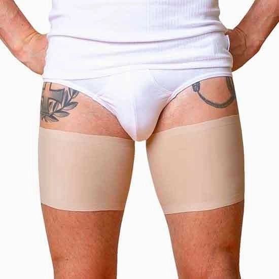 Bandelettes Unisex beige glatt lårbånd mot gnissende lår