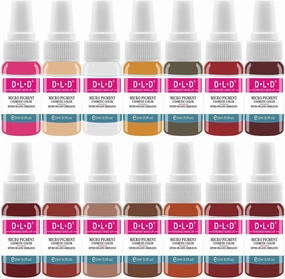 BAODELI Pigment Permanent Ink Micropigment Cosmetic Pigment Eyebrow Eyeliner Lips Cosmetic Red Color Pigment Hand Extruded Pigment 15ml PI601-14