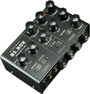 Base Amp Box, Analog Base Pedal with Speaker Simulator, Black