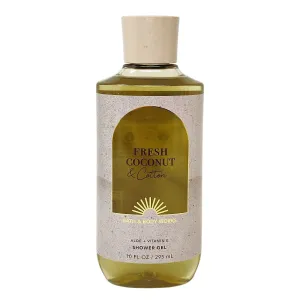 Bath & Body Works Signature Collection Shower Gel For Women10 fl oz (Fresh Coconut & Cotton)