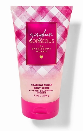 Bath and Body Gingham Gorgeous Foaming Sugar Body Scrub, 8 oz
