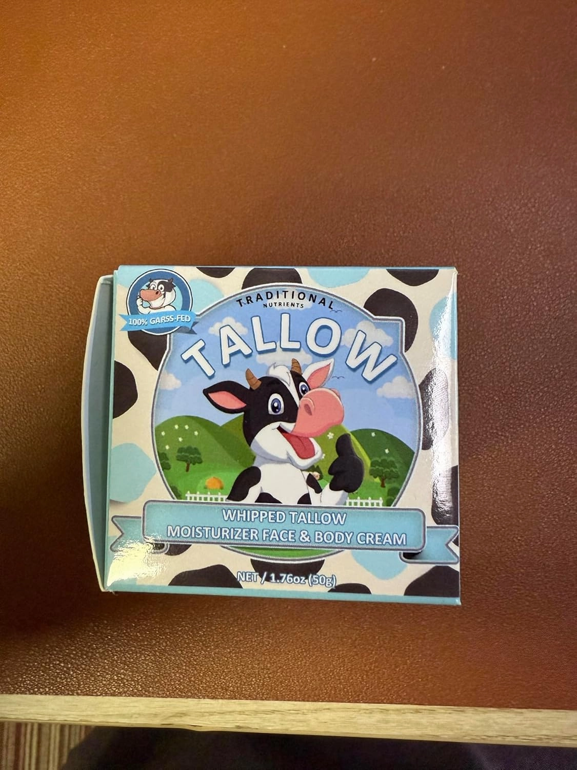 Beef Tallow, Beef Tallow for Skin, Tallow Face Moisturizer, 100% Organic Beef Tallow Blam Grass Fed Finished Whipped Tallow, Unscented Face Cream Moisturizer Body Lotion Skin Care for Sensitive Skin