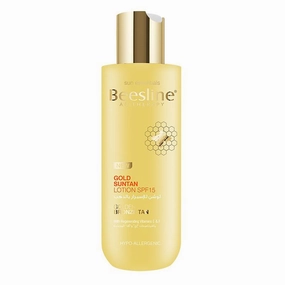 Beesline gold suntan lotion spf15 golden bronze tanning 200ml