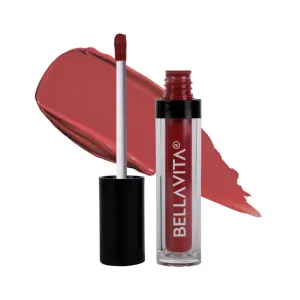BELLA;VITA Kiss-Proof Liquid Lipstick | 4.5 ml | 18-hr Stay | Liquid Lipstick | Waterproof | Long Lasting | Ultra Matte Finish | Intense Moisturisation | Naughty Nude