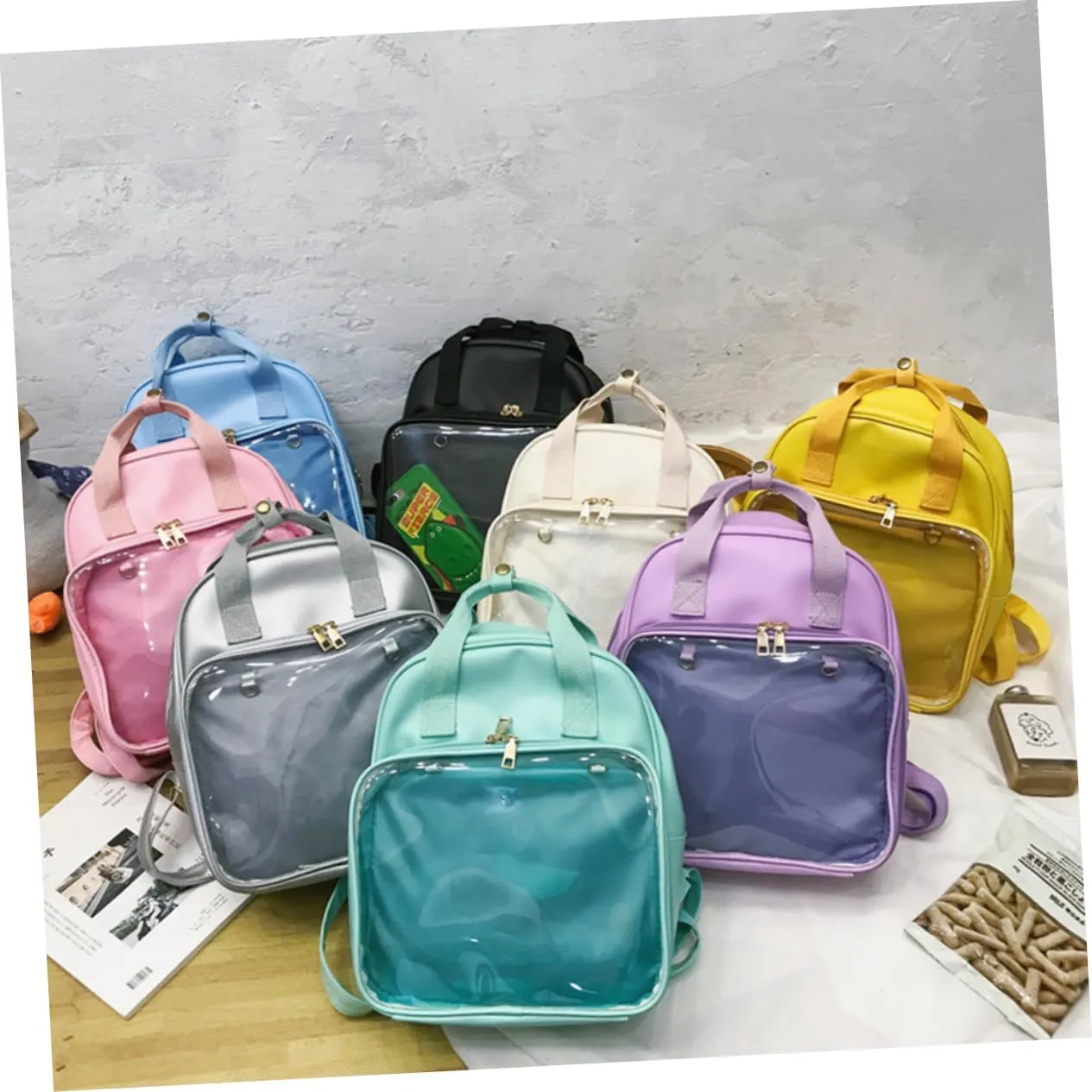 BESPORTBLE School Handbag for Pupil Line School Bag School Bag Women Backpacks for Bags LED Backpacks Casual for Bookbags Beige