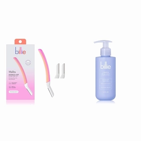 Billie Dermaplane Starter Kit   V Smooth Shave Gel & Cleanser for Pubic Hair & Skin - 6.5 oz.