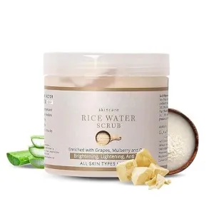 BK Rice Water Brightening Face Scrub For Women | For Lightens Skin | Reduces Pigmentation & Tanning | Paraben Free | 100gm