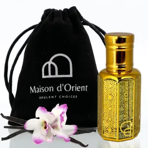 Blush and Vanilla Perfume Oil 12 mL – Amber Vanilla with Rose Sugar and White Musk. Alcohol Free Long Lasting Oil, Compliment Magnet