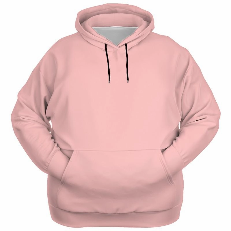 Blush Pink Hoodie | Unisex | with PLUS sizes | Bright Pale Pastel Pink | C0M30Y15K0