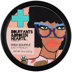 Bouffants Bundle - Creamy Yellow Shea Butter (8oz) | Whipped Shea Butter Souffle (Juicy Peach)