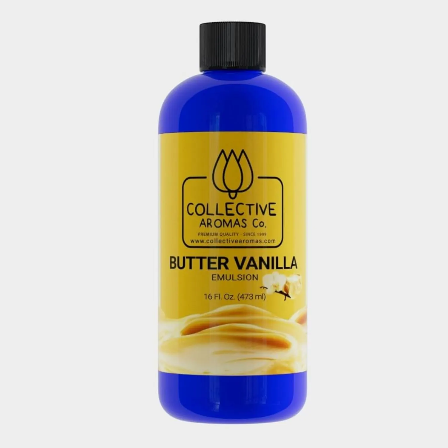 Butter Vanilla Extract Emulsion for Baking - 16 fl oz Natural Butter Flavoring Emulsion for Cookies, Frosting, Ice Cream, Smoothies, Pure Butter Vanilla Extract by Collective Aromas Co.