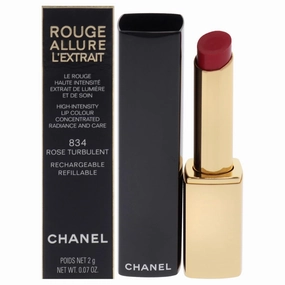 Chanel Rouge Allure Lextrait Lipstick - 834 Rose Turbulente for Women - 0.07 oz Lipstick (Refillable)