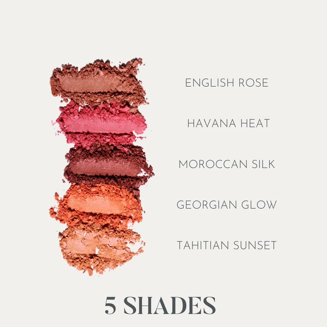 Cheek Envy Blush for Cheeks - Infused with Vitamins & Antioxidants, Long-Lasting, Buildable, Smooth Finish, Clean Beauty - Tahitian Sunset Makeup Blush Powder 0.88 oz