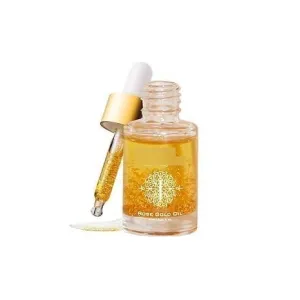 Chelss 24K Rose Gold Beauty Oil 6ml - For Uneven Skin Tone, Dullness & Finelines | Anti-Aging, Lightweight, Makeup Face Primer | Made with 24k Gold Flakes Rosehip Oil&Vitamin C&E