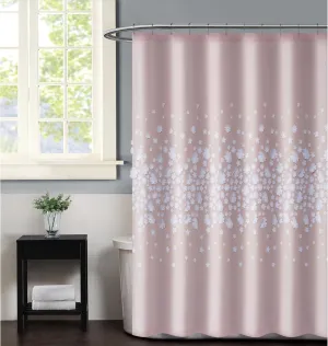 Christian Siriano NY Confetti Flowers Shower Curtain, Standard, Blush Pink, 1-Piece