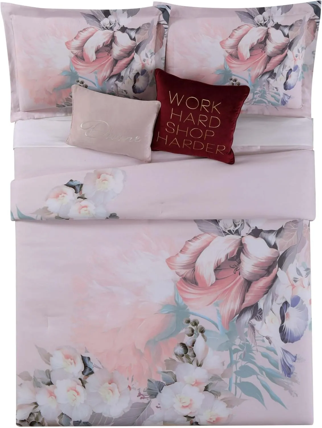 Christian Siriano NY Dreamy Floral Duvet Set, Full/Queen, Multiple 3 Piece