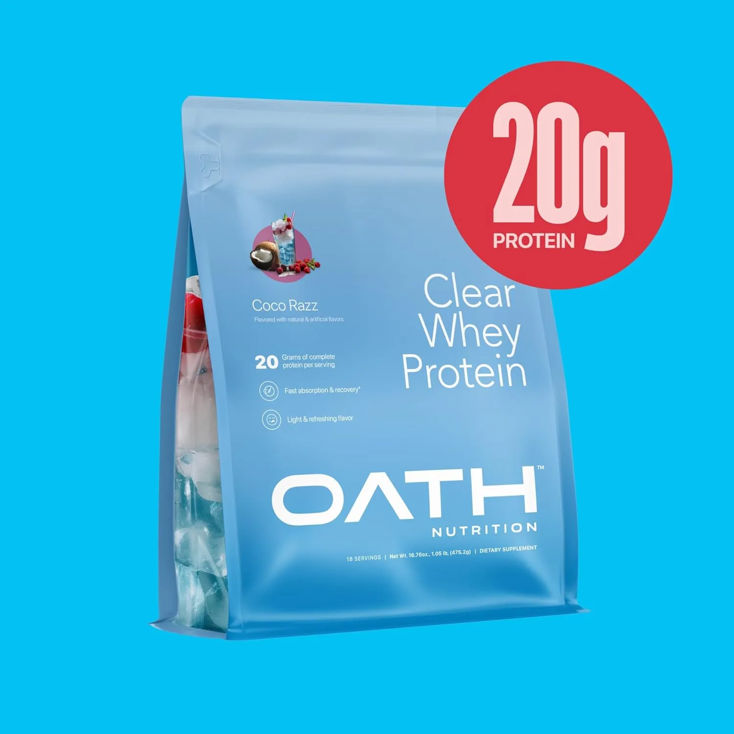Clear Whey Protein - 18 Servings - Coco Razz