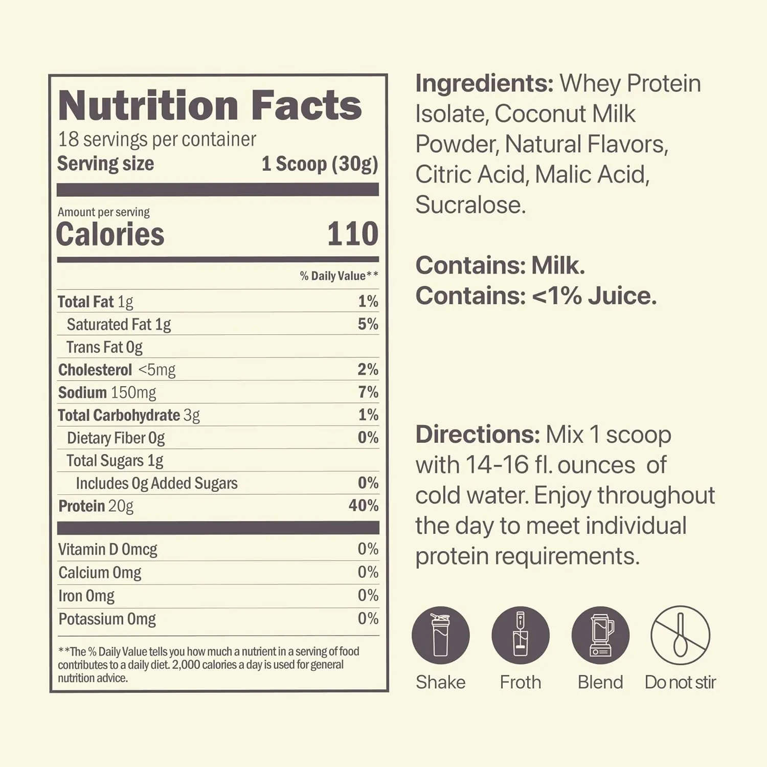 Clear Whey Protein - 18 Servings - Frosty Lemonade
