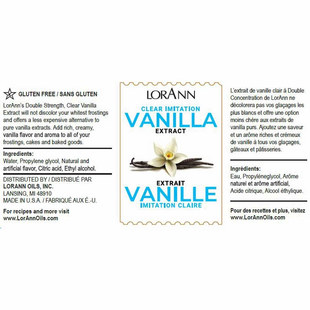 Clear Vanilla Extract, Artificial