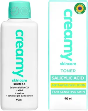 Creamy Salicylic Acid Toner | Anti-Acne Solution for Clear Skin | Effectively unclogs pores | Microbiota-Balancing Complex | Formulated for Sensitive Skin 3 Fl oz