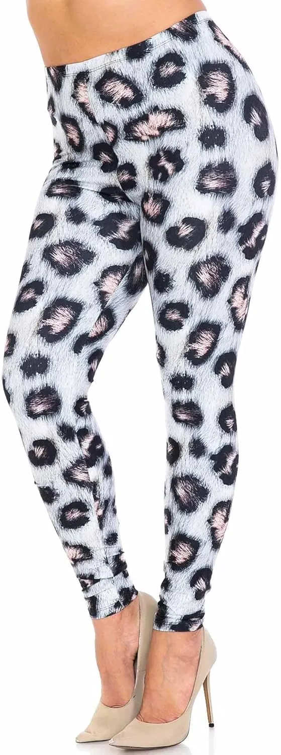 Creamy Soft Premium Women's Leggings Plus Size, High Rise, Stretchy & Breathable, Comfortable Fit - by USA Fashion™
