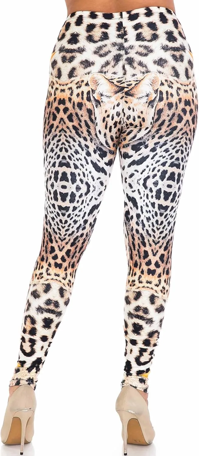 Creamy Soft Premium Women's Leggings Plus Size, High Rise, Stretchy & Breathable, Comfortable Fit - by USA Fashion™