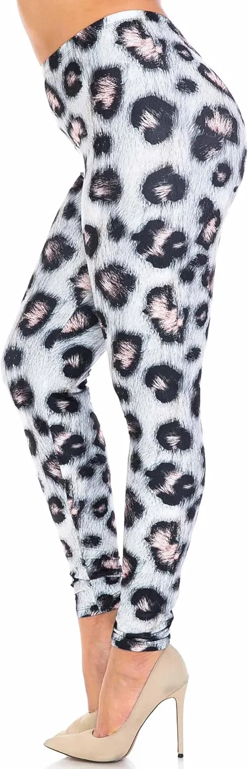 Creamy Soft Premium Women's Leggings Plus Size, High Rise, Stretchy & Breathable, Comfortable Fit - by USA Fashion™