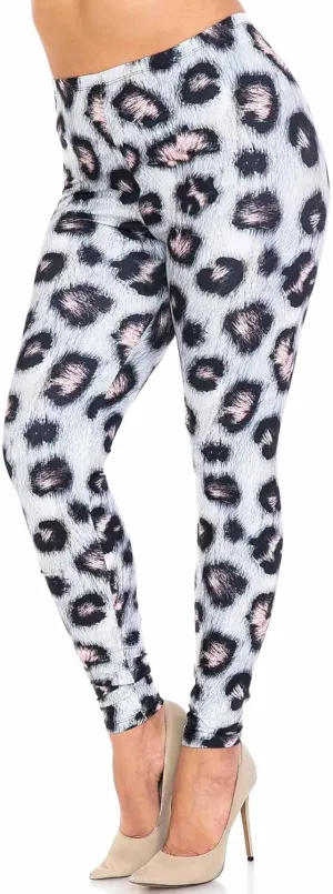 Creamy Soft Premium Women's Leggings Plus Size, High Rise, Stretchy & Breathable, Comfortable Fit - by USA Fashion™