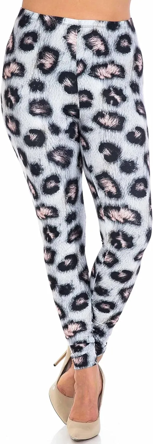 Creamy Soft Premium Women's Leggings Plus Size, High Rise, Stretchy & Breathable, Comfortable Fit - by USA Fashion™
